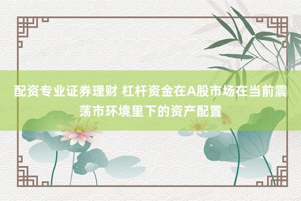 配资专业证券理财 杠杆资金在A股市场在当前震荡市环境里下的资产配置